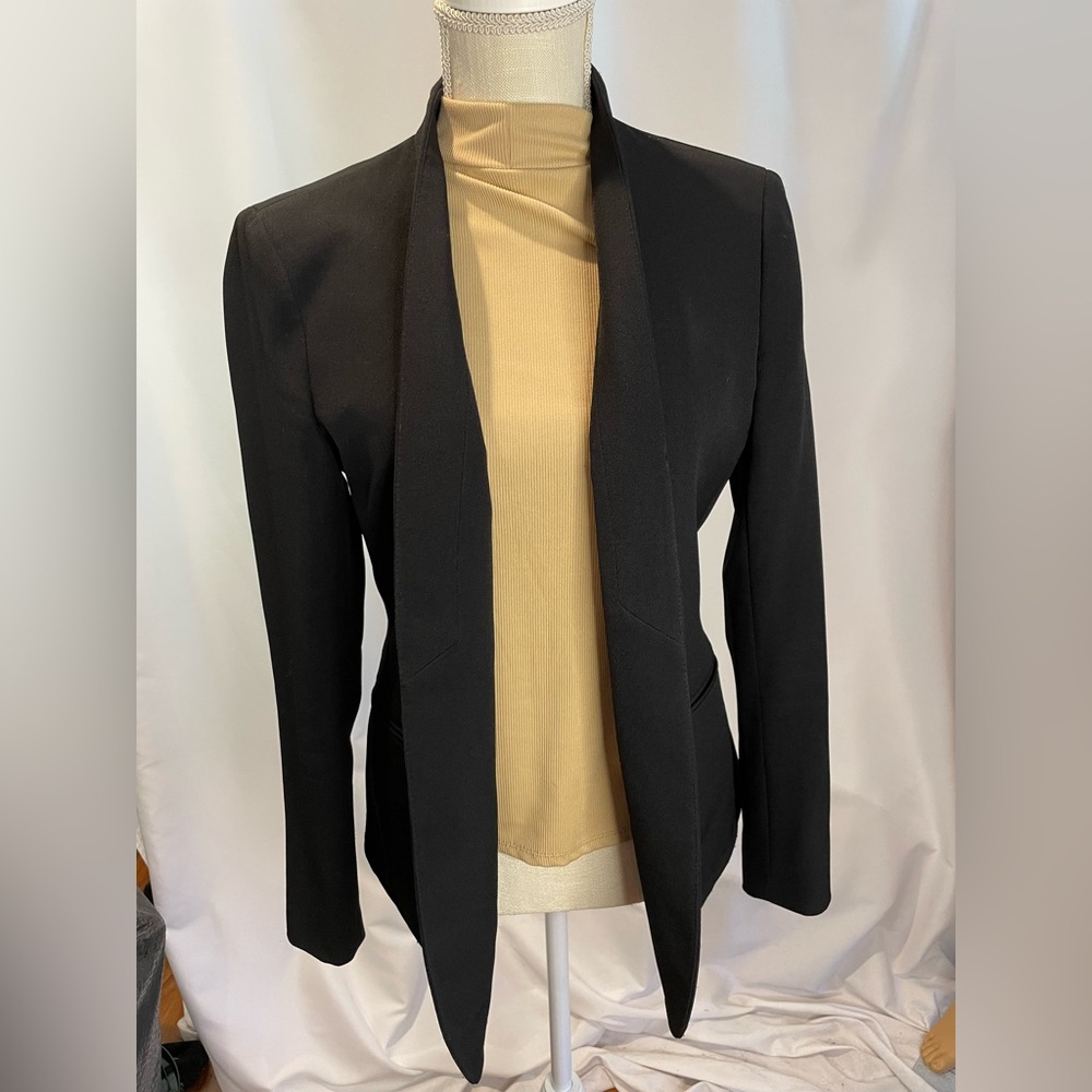 Anne Klein Women’s Crepe Tuxedo Jacket, Size 4, Black, NWOT